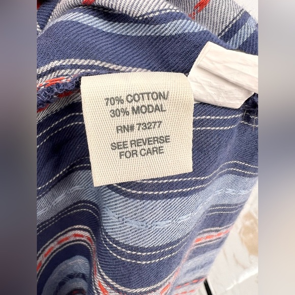EUC Mudd Chambray Striped Top - Picture 8 of 8